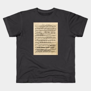 Vivaldi | Spring | Original handwritten score by Antonio Vivaldi | The four Seasons Kids T-Shirt